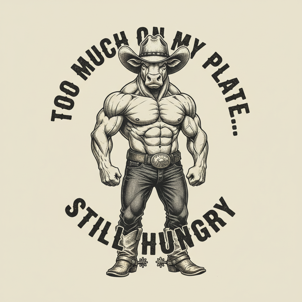 Men's Cowboy Bull Tee